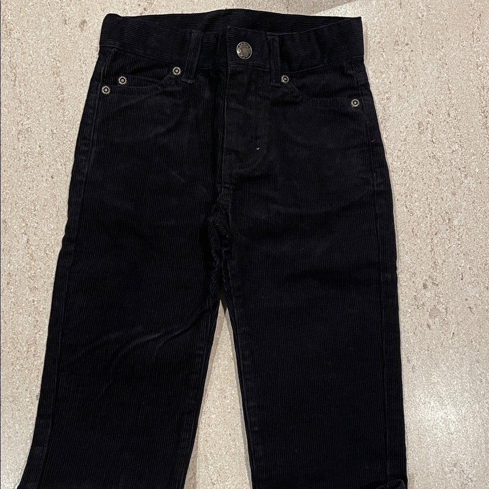 Janie and Jack Classic Black Kids Corduroy Pants